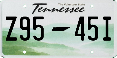 TN license plate Z9545I