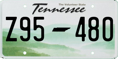 TN license plate Z9548O