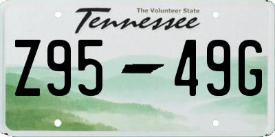 TN license plate Z9549G