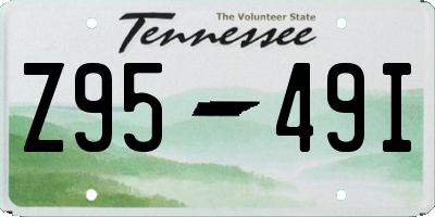 TN license plate Z9549I