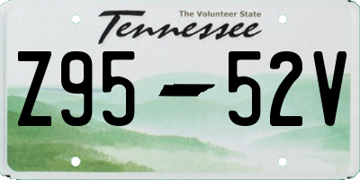 TN license plate Z9552V
