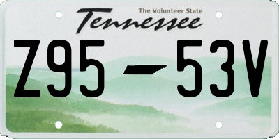 TN license plate Z9553V