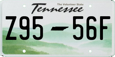 TN license plate Z9556F