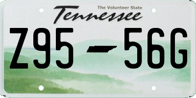 TN license plate Z9556G