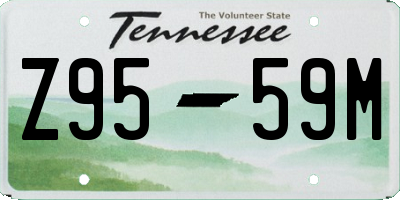TN license plate Z9559M