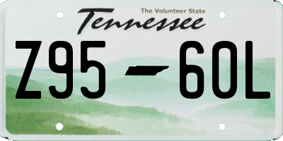 TN license plate Z9560L