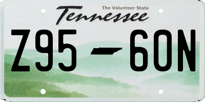 TN license plate Z9560N
