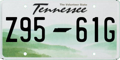 TN license plate Z9561G