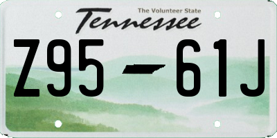 TN license plate Z9561J