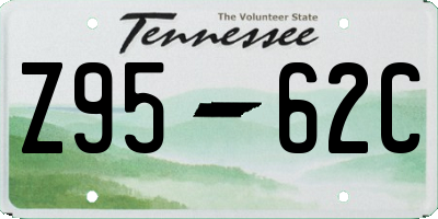 TN license plate Z9562C