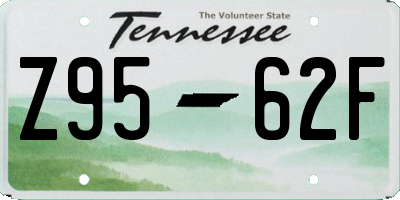 TN license plate Z9562F