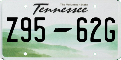 TN license plate Z9562G