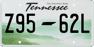 TN license plate Z9562L
