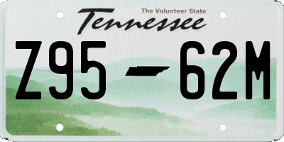 TN license plate Z9562M