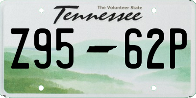 TN license plate Z9562P