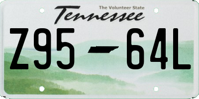 TN license plate Z9564L