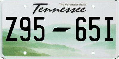 TN license plate Z9565I