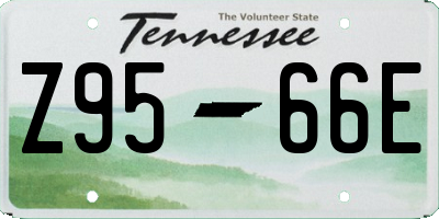 TN license plate Z9566E