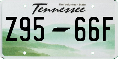 TN license plate Z9566F