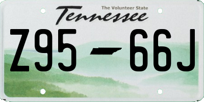 TN license plate Z9566J