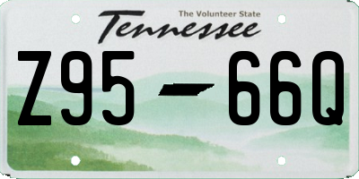 TN license plate Z9566Q