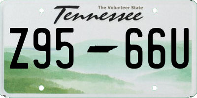 TN license plate Z9566U