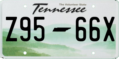 TN license plate Z9566X