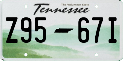 TN license plate Z9567I