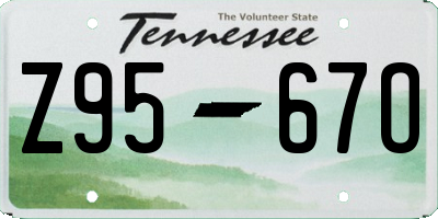 TN license plate Z9567O