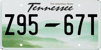 TN license plate Z9567T