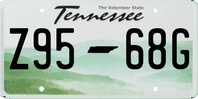 TN license plate Z9568G