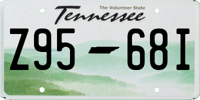 TN license plate Z9568I