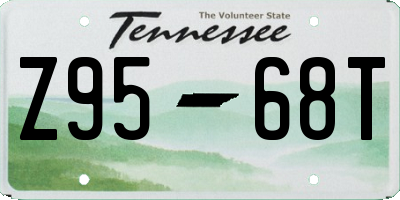 TN license plate Z9568T