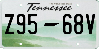 TN license plate Z9568V