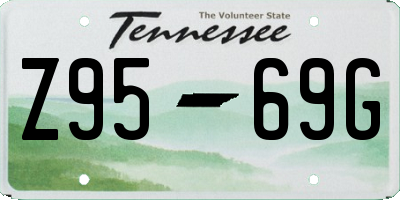 TN license plate Z9569G