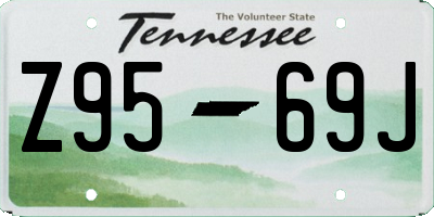 TN license plate Z9569J