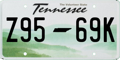 TN license plate Z9569K