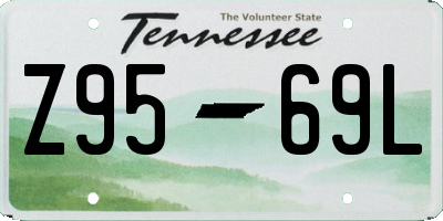 TN license plate Z9569L