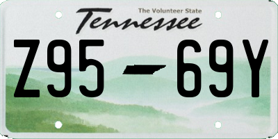 TN license plate Z9569Y