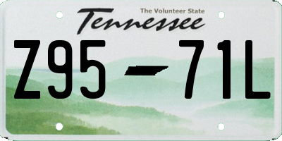 TN license plate Z9571L