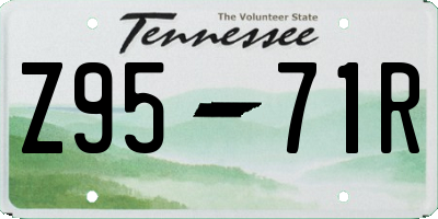 TN license plate Z9571R