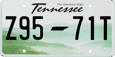 TN license plate Z9571T