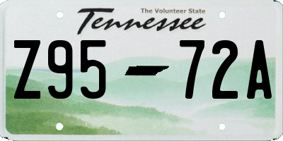 TN license plate Z9572A