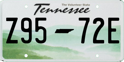 TN license plate Z9572E