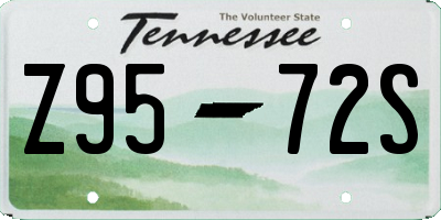 TN license plate Z9572S