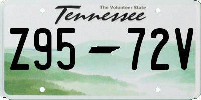 TN license plate Z9572V