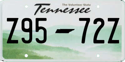 TN license plate Z9572Z