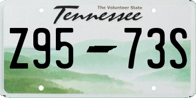 TN license plate Z9573S