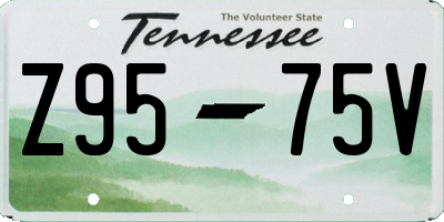 TN license plate Z9575V