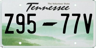 TN license plate Z9577V